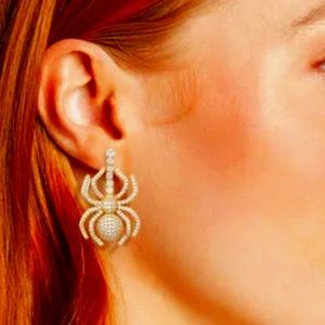 Perry Strret Elvira Spider Earrings w/CZ